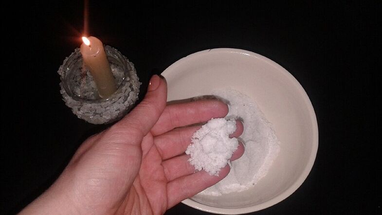 talismanu tīrīšana ar sāli